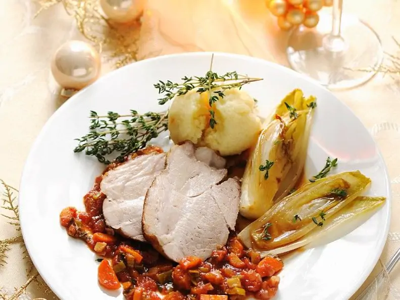 Schweinebraten mit Gemüse