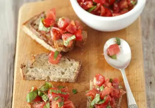 Vegane Bruschetta