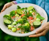 Glasnudelsalat mit Krebsschwänzen