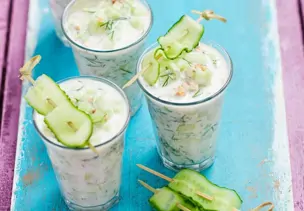 Gurkenkaltschale mit Buttermilch