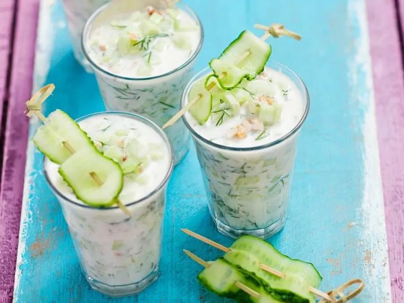 Gurkenkaltschale mit Buttermilch