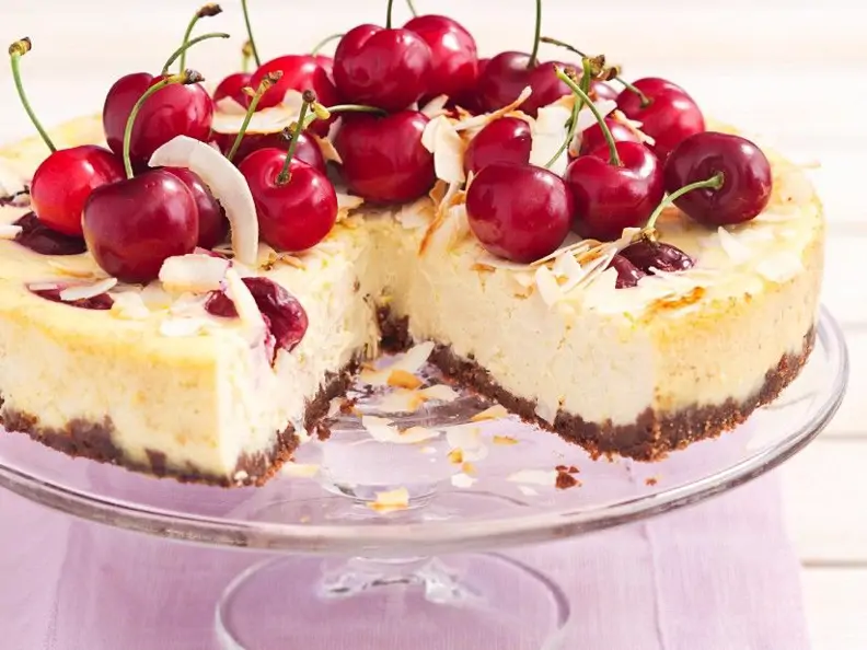 Ricotta-Kirschkuchen