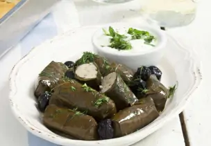 Gefüllte Weinblätter syrisch vegetarisch