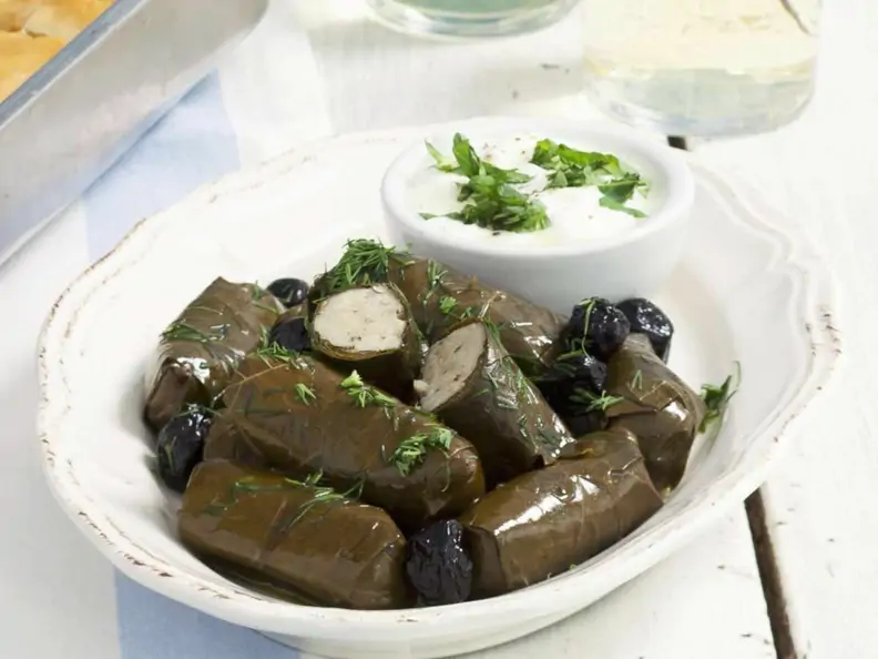 Gefüllte Weinblätter syrisch vegetarisch