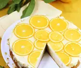 Orangen-Frischkäsetorte