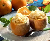 Orangensorbet