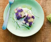 Bunte Kartoffelterrine