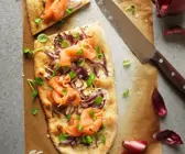 Lachs-Pizza