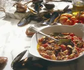 Muscheln in Tomatensauce