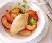 Hähnchenbrust mit Apfel