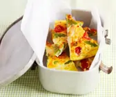 Tortilla mit Spargel und Käse