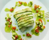 Ziegenkäse im Zucchinimantel