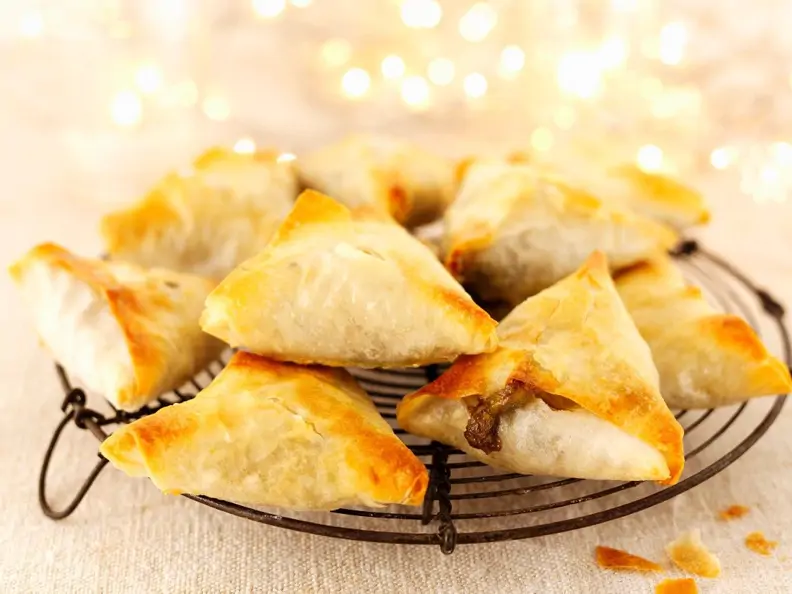 Teigtaschen mit Champignonfüllung