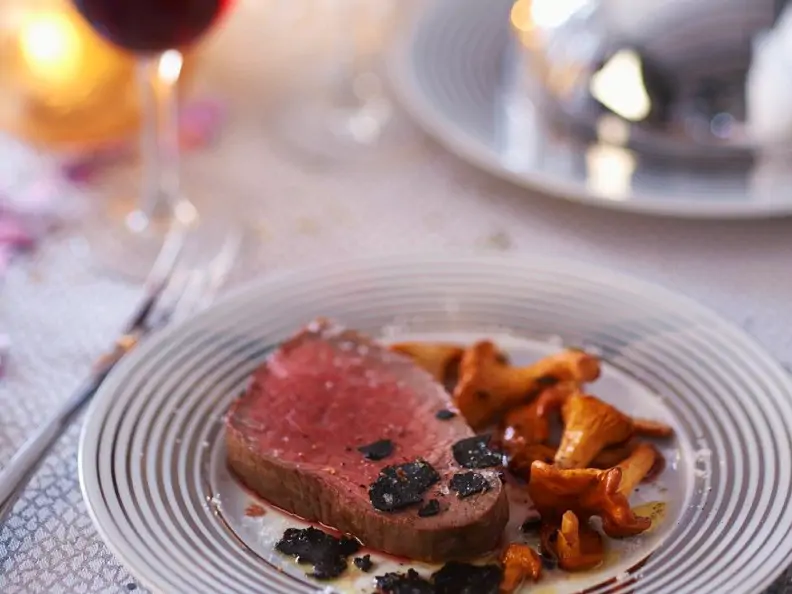 Rinderfilet mit Pilzen und Trüffel
