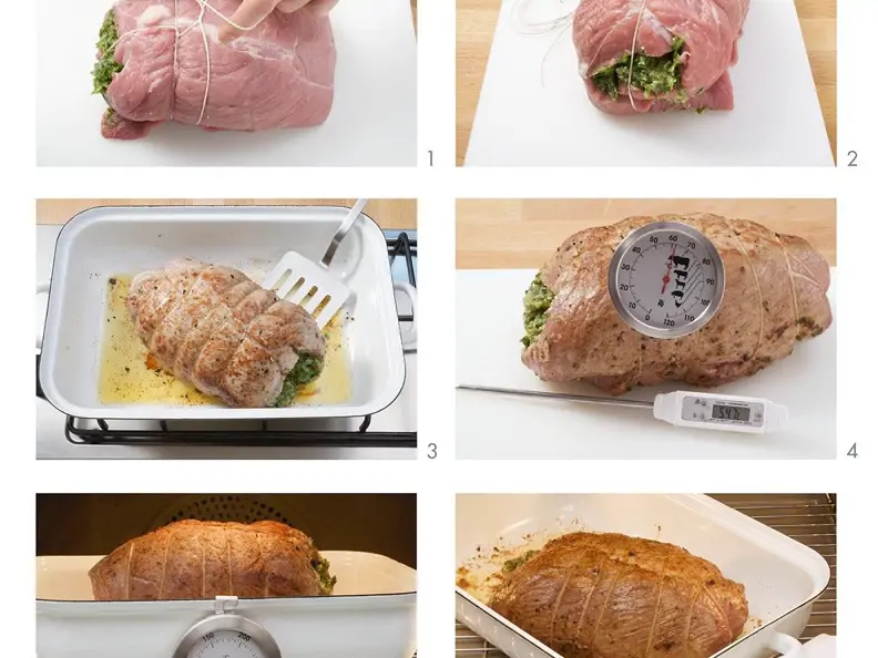 Schweinebraten mit Kräuterfüllung