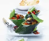 Gefüllte Zucchini mit Gemüse