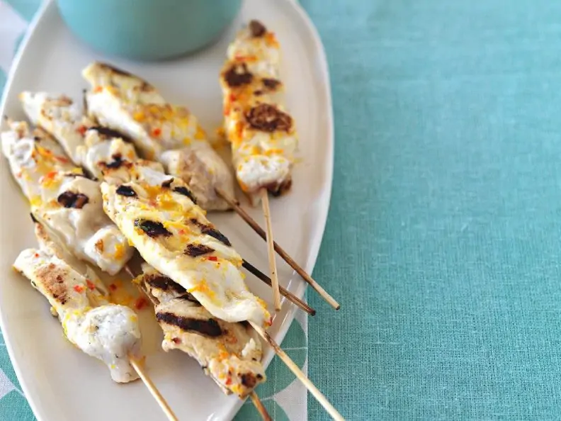 Fischspieße vom Grill