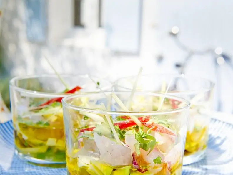 Peruanisches Fischgericht