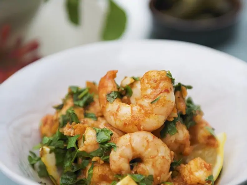 Knoblauch-Shrimps