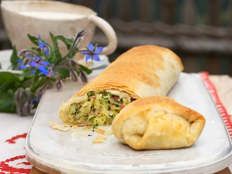 Weißkrautstrudel