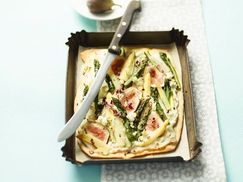 Spargel-Feigenfladen
