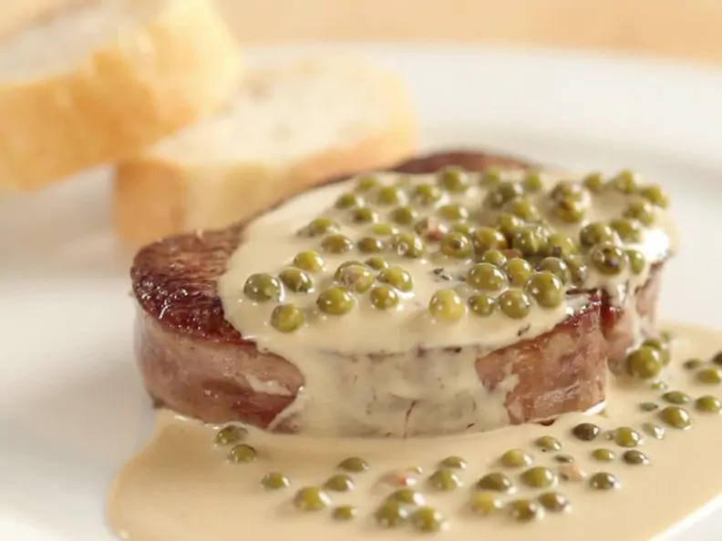 Steak mit Pfeffersauce