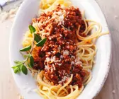 Spaghetti mit Hackfleischsauce
