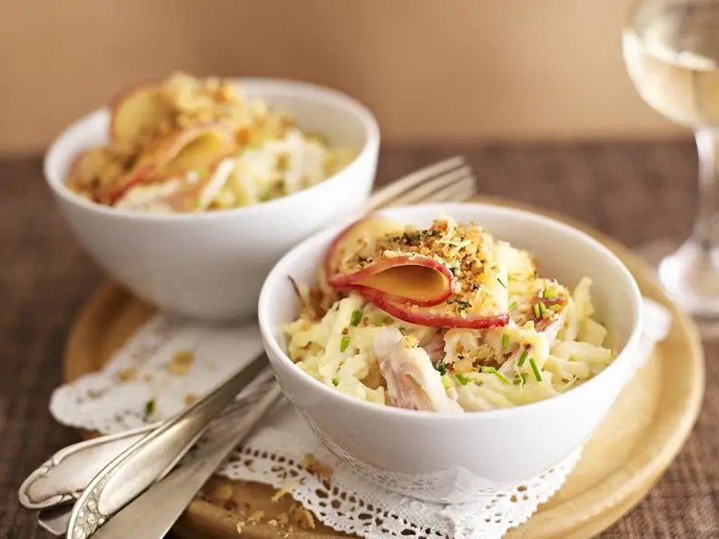Spätzle mit Fisch