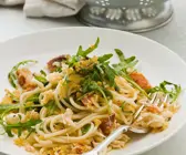 Spaghetti mit Flusskrebsen
