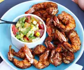 Shrimps vom Grill mit Salsa