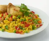 Gemüsereis mit Hähnchen