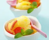 Pfirsichsorbet