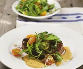 Rindersteak mit Senfsauce