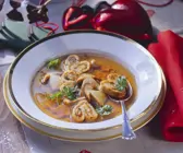 Pfannkuchen-Pilzsuppe