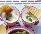 Kalte Gurken-Joghurtsuppe