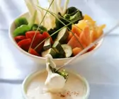 Fondue mit Gemüse