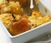 Soufflé mit Bratäpfeln