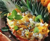 Curry-Hähnchensalat mit Ananas