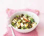 Sellerie-Linsensalat mit Tofu