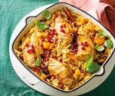 Nudelauflauf mit Hähnchen