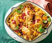 Nudelauflauf mit Hähnchen