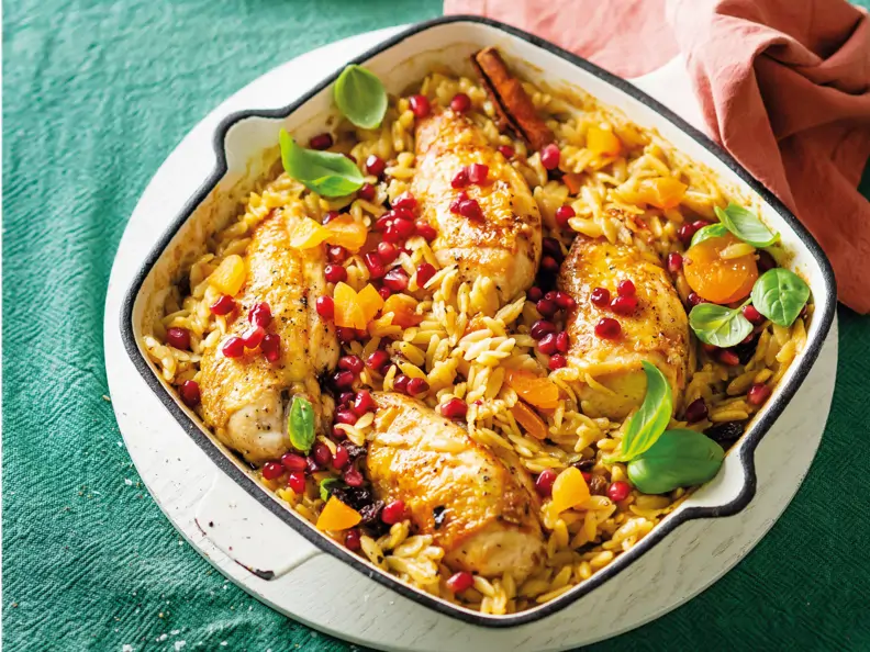Nudelauflauf mit Hähnchen