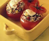 Gefüllte, gebackene Tomaten