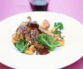 Gänsebrust mit Ofenkartoffeln