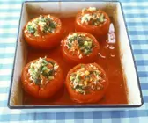 Tomaten mit Reisfüllung