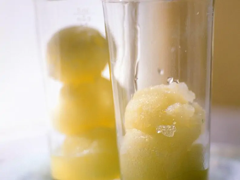 Zitronensorbet