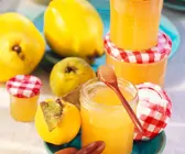 Quittengelee mit Orangensaft