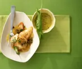Schollenfilet mit Aioli