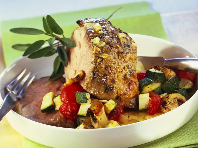 Mediterraner Schweinebraten