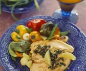 Zitronenhähnchen mit Gemüse